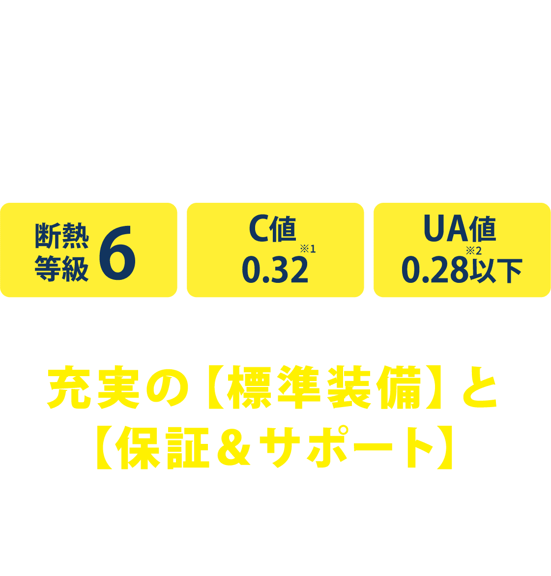 充実の標準装備と保証&サポート。ハイスペックな住宅を適質価格で実現します